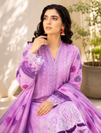 Lavender Bloom Embroidered 3-Piece Suit