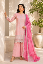 Blush Rose Embroidered 3-Piece Suit