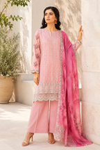 Blush Rose Embroidered 3-Piece Suit