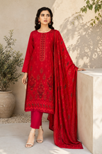 Ruby Tonal Printed 3-Piece Suit