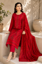 Ruby Tonal Printed 3-Piece Suit