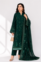 Emerald Foil Printed 3-Piece Suit
