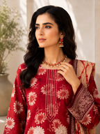 Scarlet Daisy Printed 3-Piece Suit